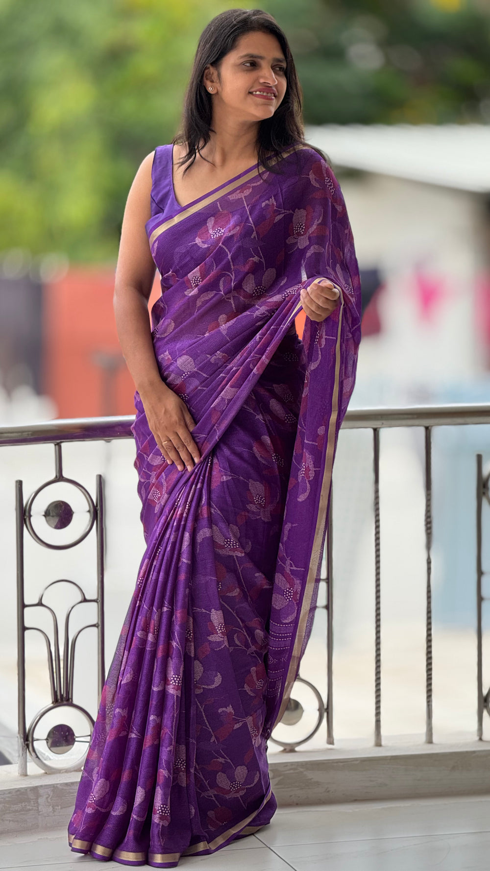 HOP160 — Pure Soft Dola Silk Saree with Jacquard Border Print Rich Pallu