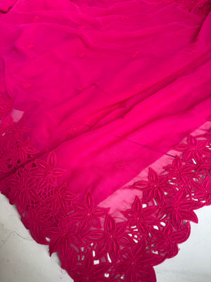 HOP154 — Premium Georgette Thread Work Saree