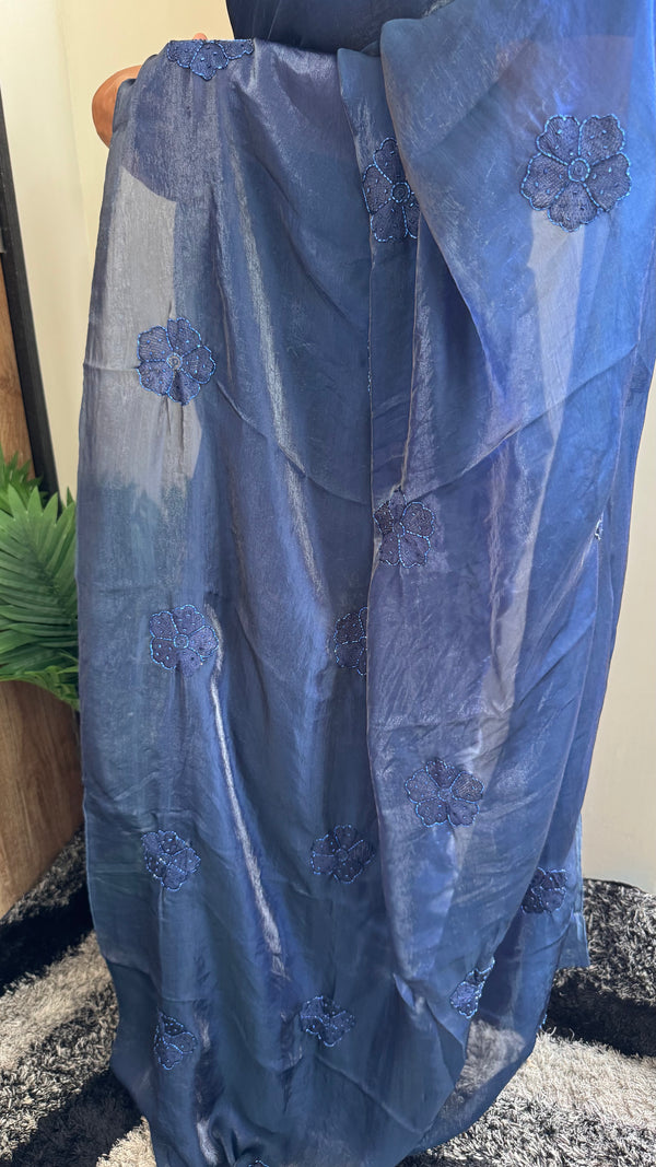 Pure Fendy Silk Beads Butti Saree — HOP162