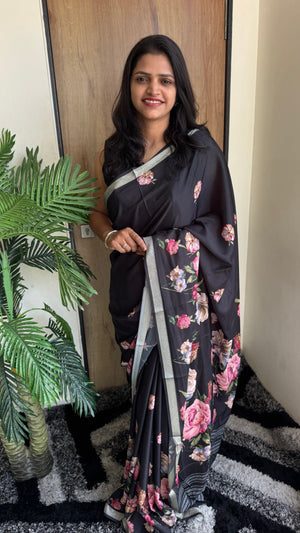 Luxurious Soft Silk Jacquard Pallu Saree  With Blissful Blouse Piece — HOP170