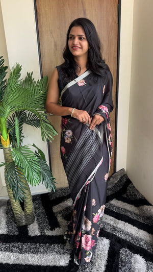 Luxurious Soft Silk Jacquard Pallu Saree  With Blissful Blouse Piece — HOP170
