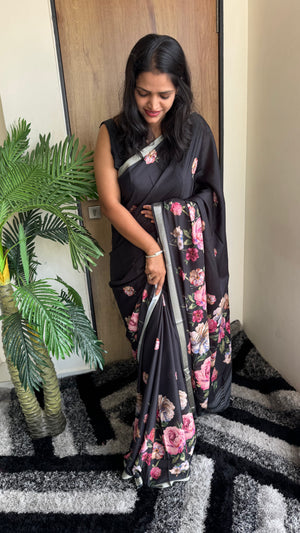 Luxurious Soft Silk Jacquard Pallu Saree  With Blissful Blouse Piece — HOP170