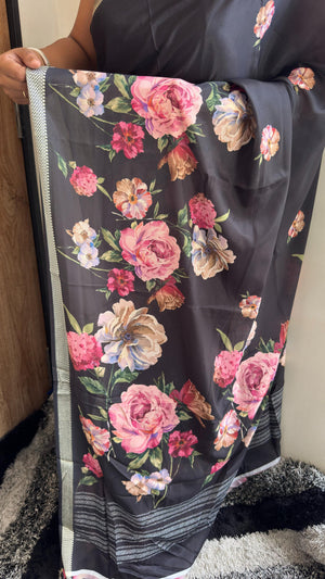 Luxurious Soft Silk Jacquard Pallu Saree  With Blissful Blouse Piece — HOP170