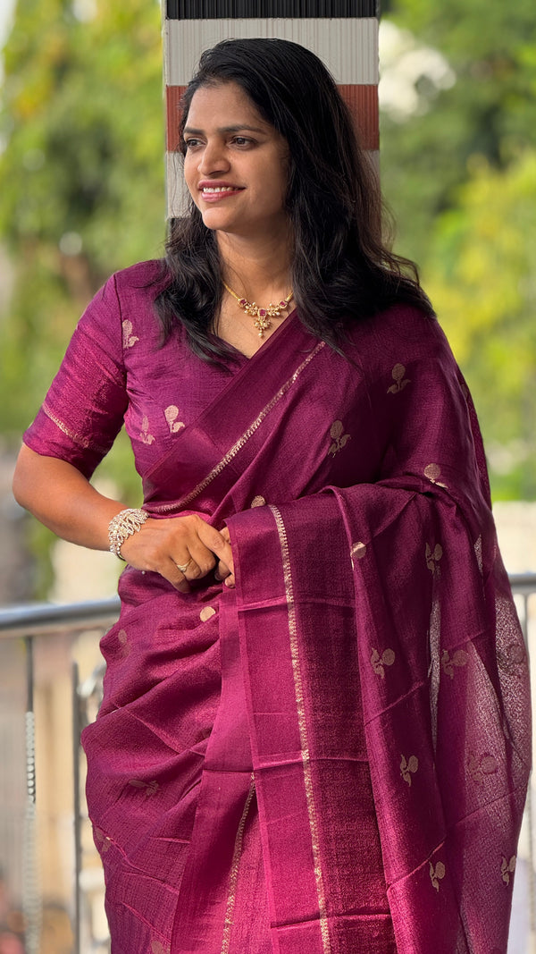 Festive Wear Pure Soft Viscose Silk Saree with Jacquard Design & Satin Border — HOP185