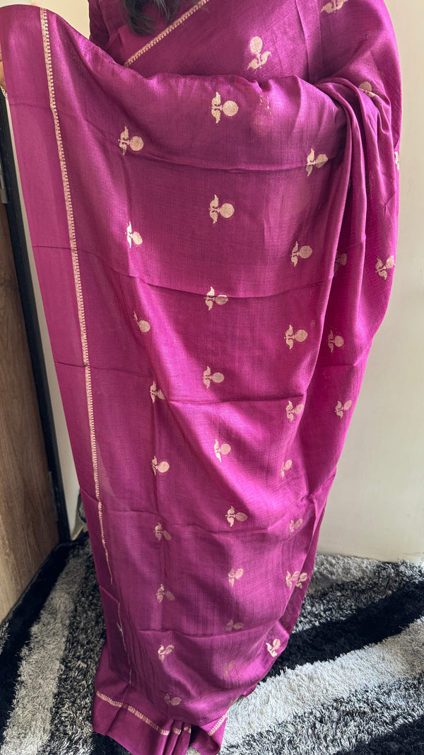 Festive Wear Pure Soft Viscose Silk Saree with Jacquard Design & Satin Border — HOP185